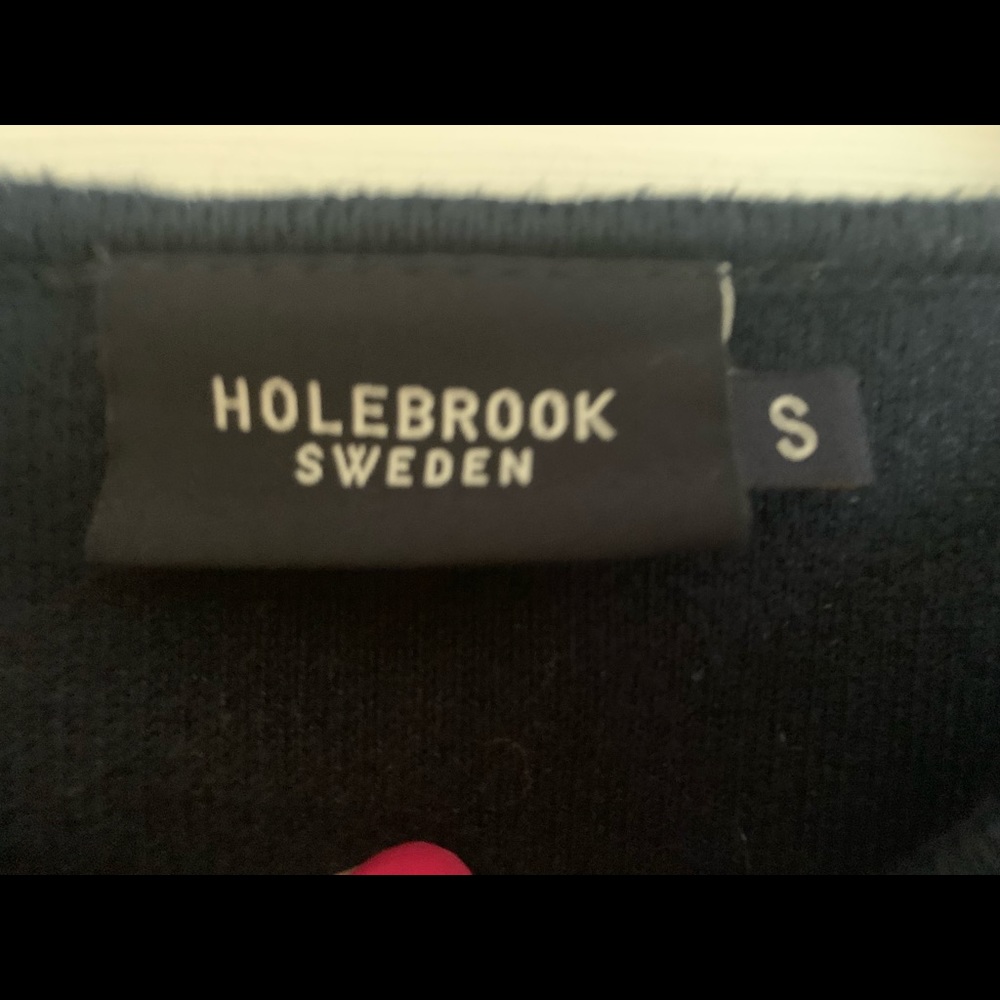 Holebrook sweater dress size small navy and gray